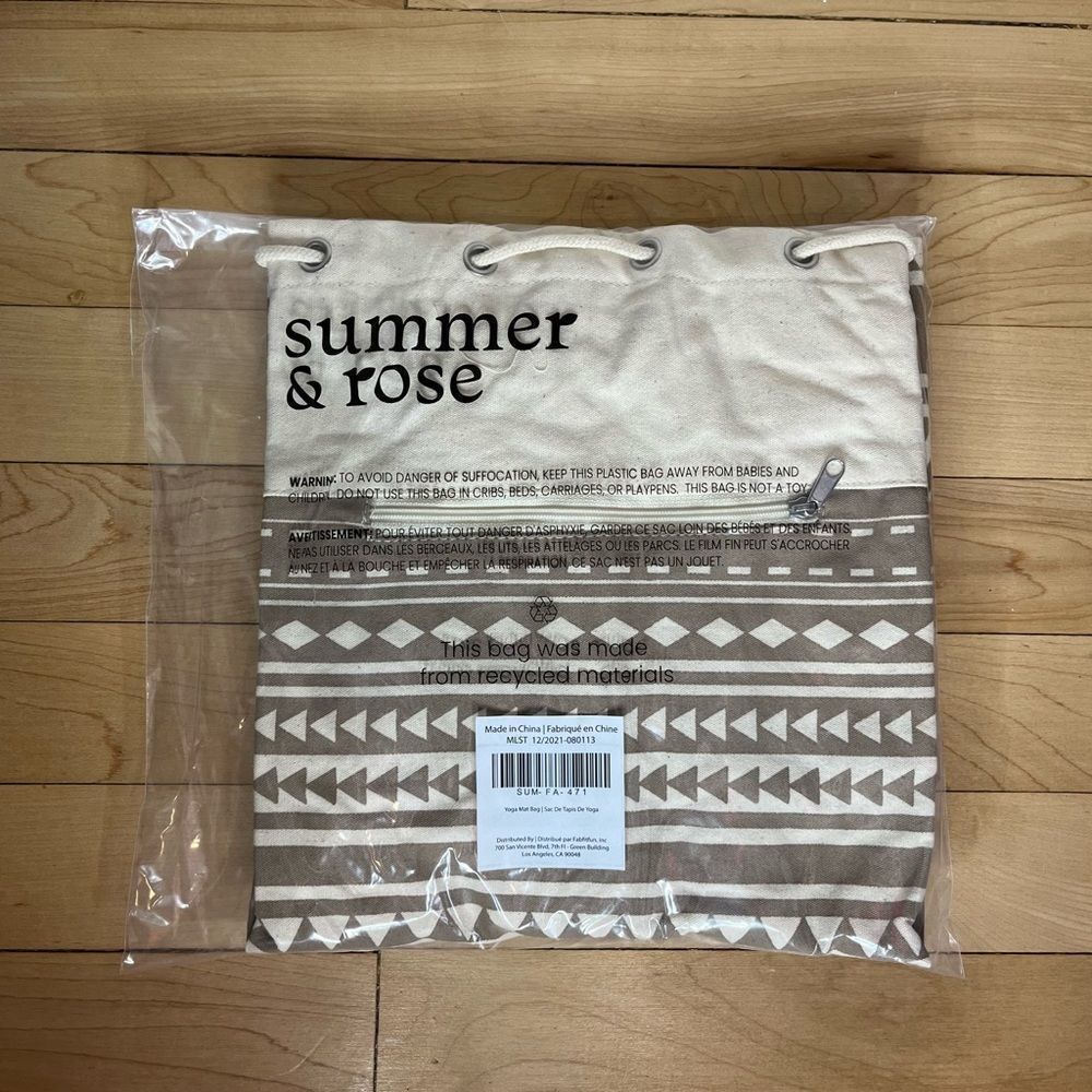 2/$20*when bundled* NWT summer & rose Yoga Mat Bag